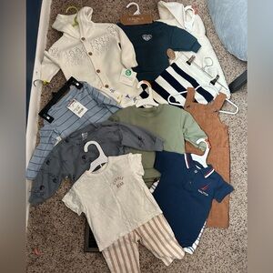 Carter's Navy Polo with Red & White Trim - Boys